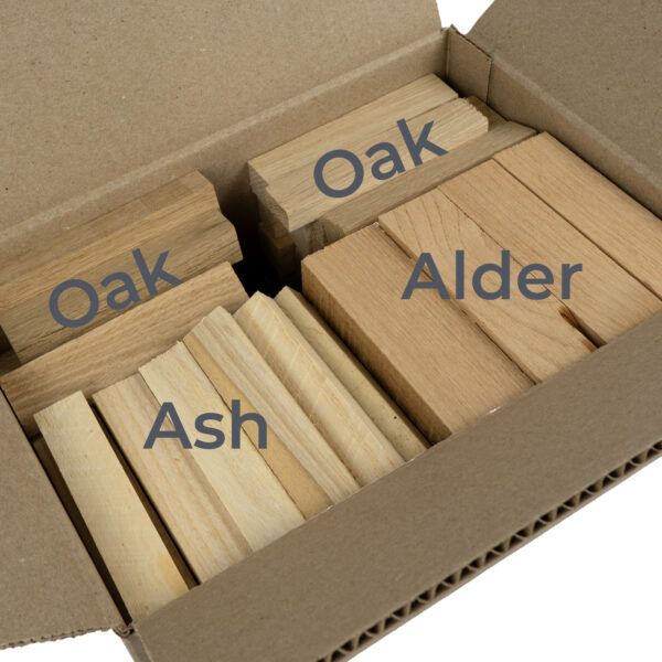 6-minni firewood-variety copy (2) Kiln Dried Wood Variety Pack | 8-9 lbs | 4-5 inch Mini Firewood Logs | Oak.Alder.Ash