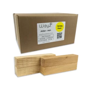 1_ash-alder_vp 3500X2500 Box of Ash and Alder Variety Pack Wood with 2 pieces of wood each