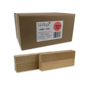 1_oak-alder_vp 3500X2500 copy Box of Alder and Oak Variety Pack with 2 pieces of wood each